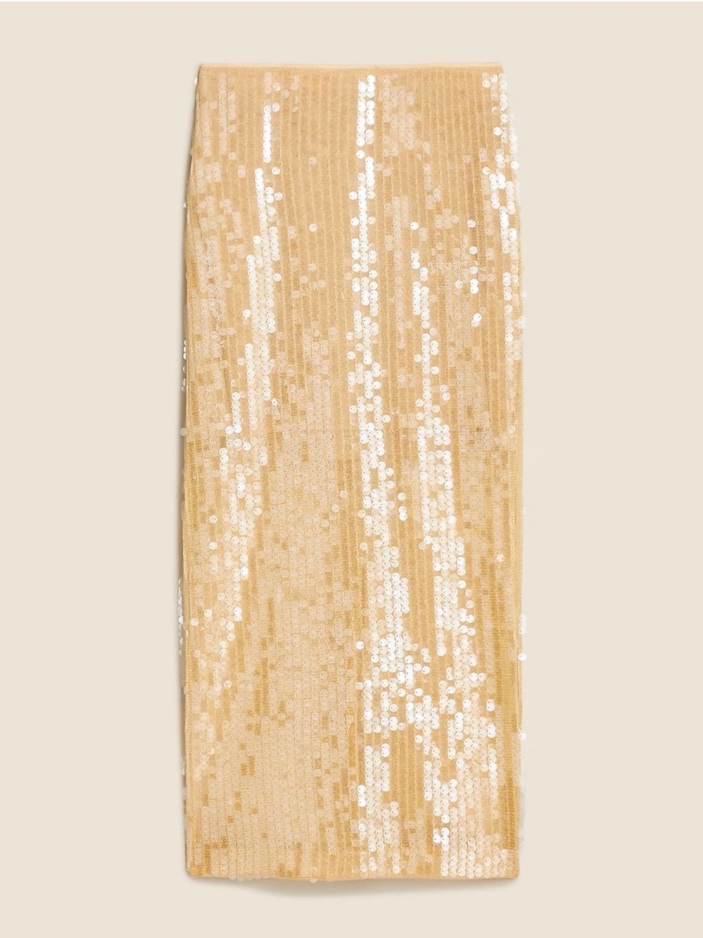 J. Crew Collection Gold Sequin Pencil Skirt